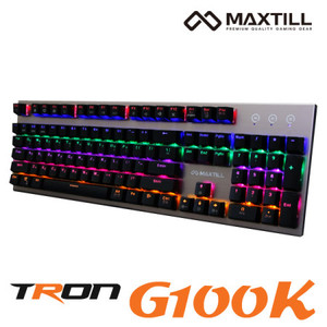 맥스틸 TRON G100K 다크그레이 청축 기계식 키보드(정품)
